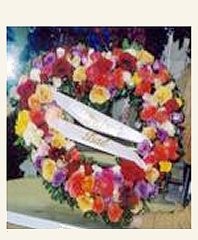 SYMPATHY HEART Floral Wreath