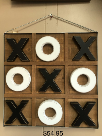 x and o game and wall hanging  in Hamiota, MB | Campbell Flowers and Gifts