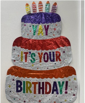 X-Large Cake "It's Your Birthday" Balloon 