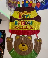 X-Large Happy Birthday Bear Balloon 