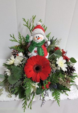 X-Mas Frosty Subs may be required on flower selections at this time