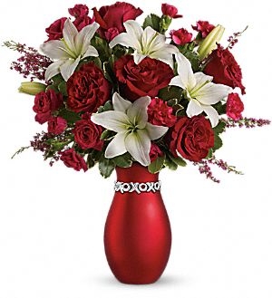 XOXO Bouquet with Red Roses  