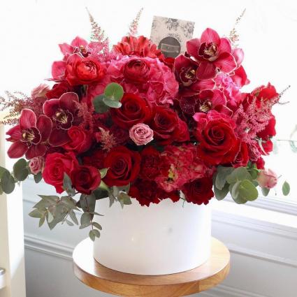 Ruby Red Blooms Box  