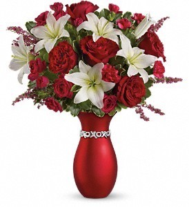 XOXOXO Bouquet With Keepsake Vase Vase is Limited, call for availability