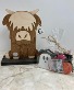 Year Round Highland Cow Decor Seasonal Calendar