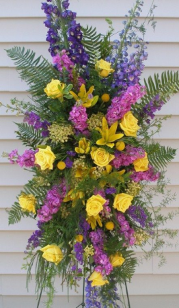 YELLOW AND PURPLE SPRAY