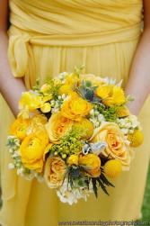 Yellow and White Wedding Bouq 