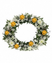 Yellow and white wreath  Wreath 