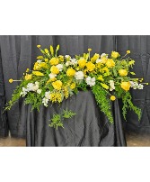 Yellow Casket Spray Casket Spray
