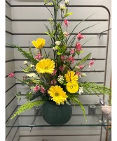 Yellow Centerpiece Spring Silk