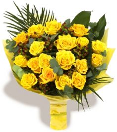 Yellow Luxury Bouquet 18 roses