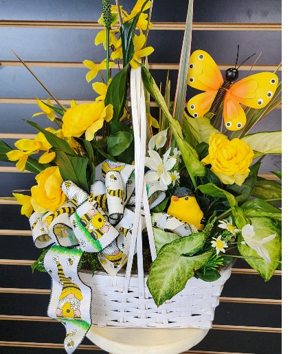 Yellow Plant Basket