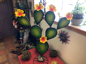 Yellow Prickly Pear Metal Art in Casa Grande, AZ | NATURE'S NOOK FLORIST, LLC Yellow Prickly Pear Metal Art in Casa Grande, AZ | NATURE'S NOOK FLORIST, LLC