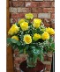 Yellow Rose Arrangement Vase Arrangement