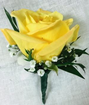 Yellow rose Boutoneire  Boutoneire 