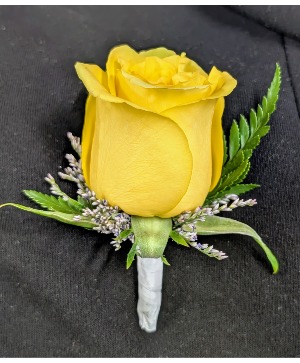 Yellow Rose  Magnetic Boutonniere 