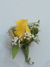Yellow Rose with Gold Ribbon  