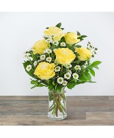 Yellow Roses with Daisies 