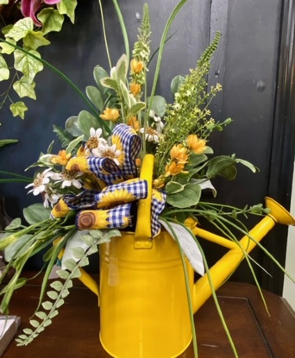 Yellow Silk Home Arrangement 