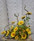 Yellow Sunflower centerpiece w/bees Centerpiece 