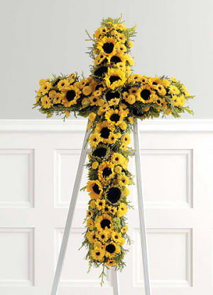 Yellow Sunflower Cross SF 106-21 