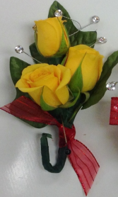 Yellow Tea Rose Boutonniere 