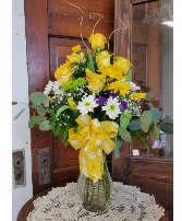 Yellow Yellow  Vase