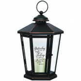 Yesterday, today & forever. Antique lighted Bronze lantern