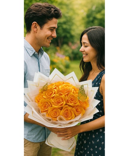 You are my sunshine  Eternal yellow roses