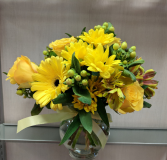You Are My Sunshine!!! fresh roses bowl-pavee