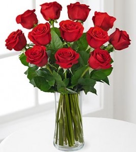 You are my Valentine 1 Dx Red Roses