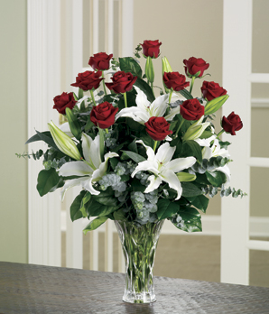 You are the Love of My Life Rose Lilly Arrangement