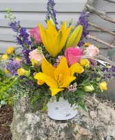 You brighten my life Vase arrangement 