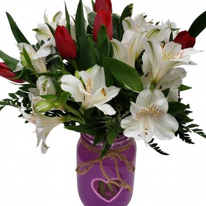 You Have My Heart vase arrangement