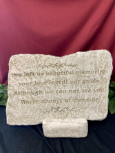 You Left Us Beautiful Memories Stone