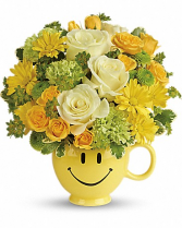 Smiley Surprise Flower Bouquet