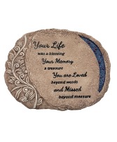 Sympathy Plaque - Your Life Was A Blessing 