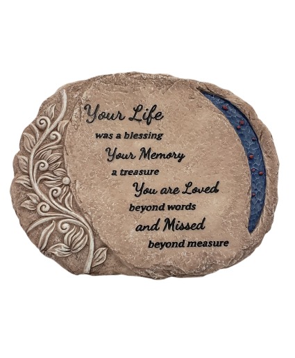 Sympathy Plaque - Your Life Was A Blessing 