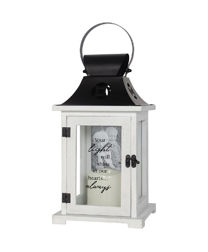 Your Light Picture Frame Lantern with Candle Powell Florist Exclusive