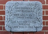 Your Memory is our keepsake  Stone