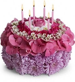 Birthday Flower Cake - Bronx Delivery Bronx , Harlem , Yonkers