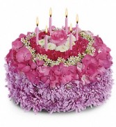 Your Special Day Birthday Cake Shaped Arrangement