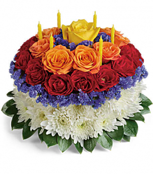 Your Wish is Granted-- Birthday cake bouquet  