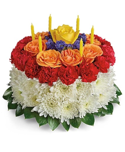 Your wish is granted birthday cake bouquet 