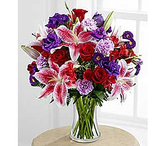 Be My Valentine Bouquet Vase Arrangement