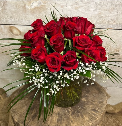 You're Perfect for Me Red Roses Arrangement 