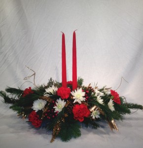 Yueltide Greetings Candled Centerpiece in Sandwich, IL | JOHNSON'S FLORAL & GIFT Yueltide Greetings Candled Centerpiece in Sandwich, IL | JOHNSON'S FLORAL & GIFT