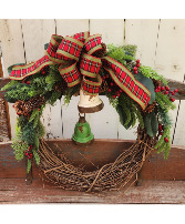 Yuletide Greetings Permanent Wreath