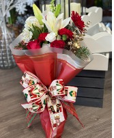 YULETIDE WISHES WRAPPED BOUQUET WRAPPED BOUQUET