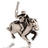 Zebra and Co Rider on Horse Charm